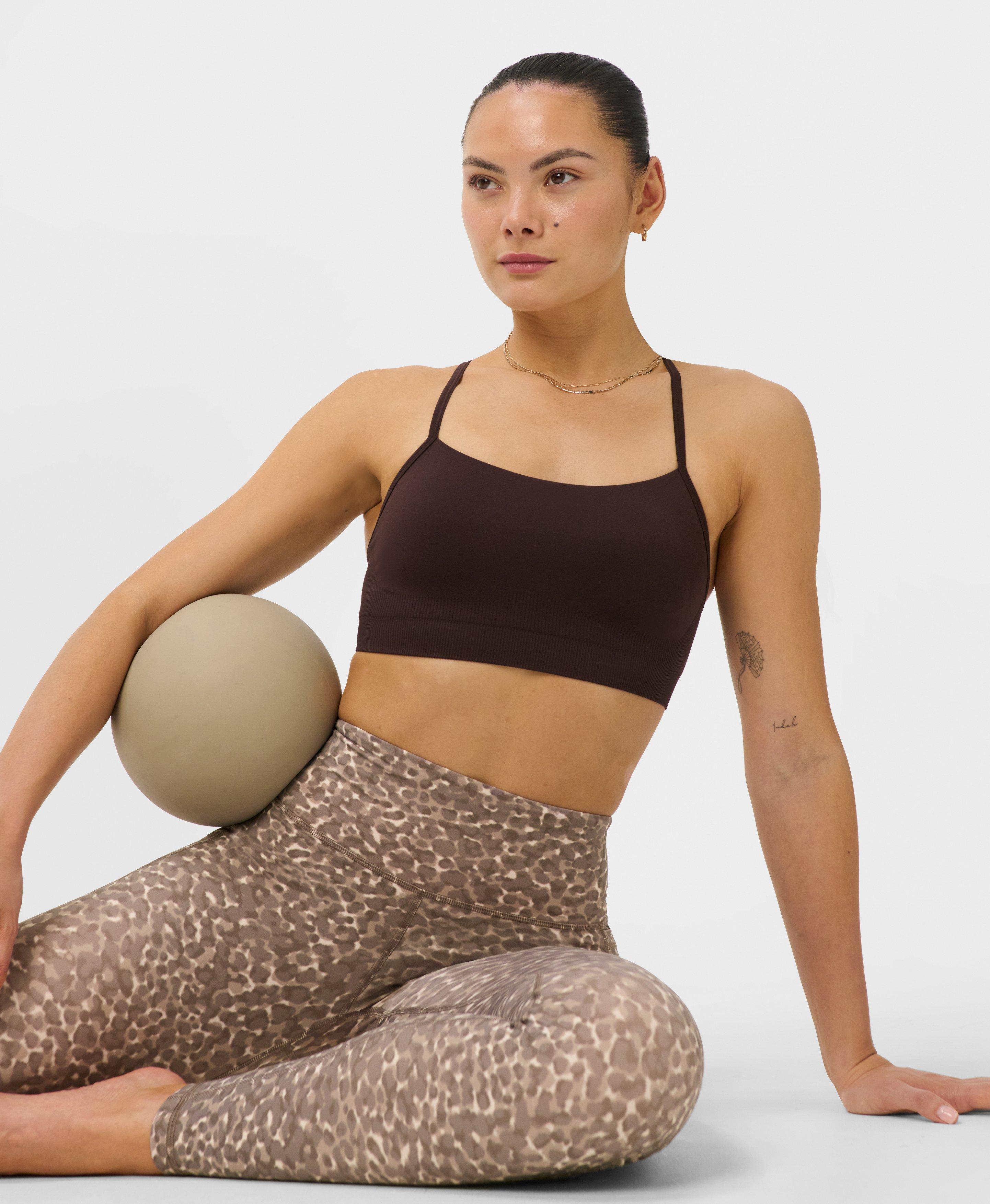 Ultimate Studio Yoga Leggings - Beige Offbeat Animal Print - Full Length