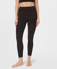 Ultimate Studio 7/8 Yoga Leggings - Brown Leopard Skin Print - 7/8 Length