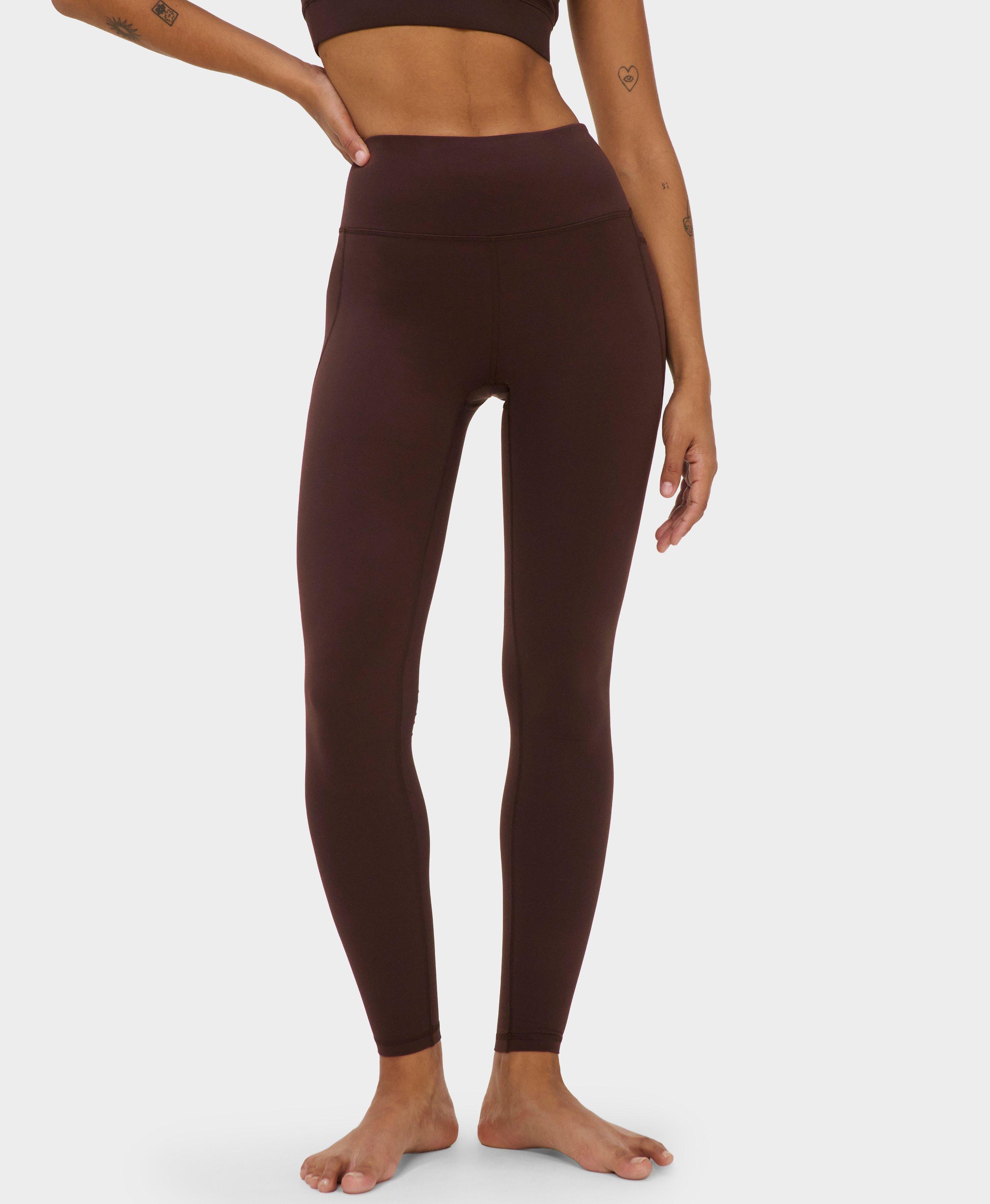 Ultimate Studio Yoga Leggings - Espresso Brown - Full Length