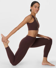 Ultimate Studio 7/8 Yoga Leggings - Sable Brown - 7/8 Length