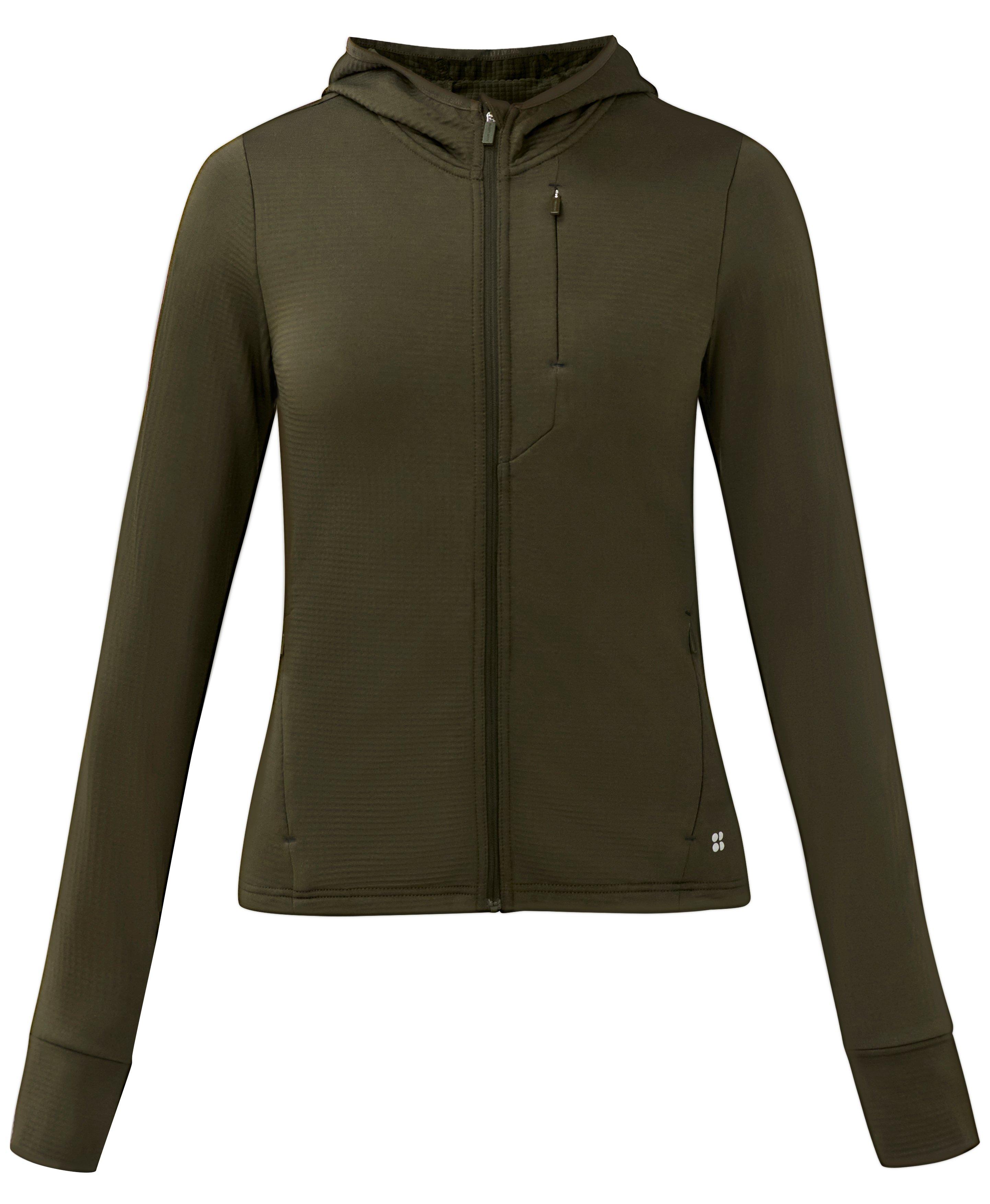 Textured Track Zip Up - Nori Green