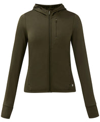 Textured Track Zip Up - Nori Green