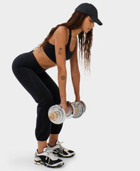 Power 7/8 Cuffed Leggings - Black - 7/8 Length