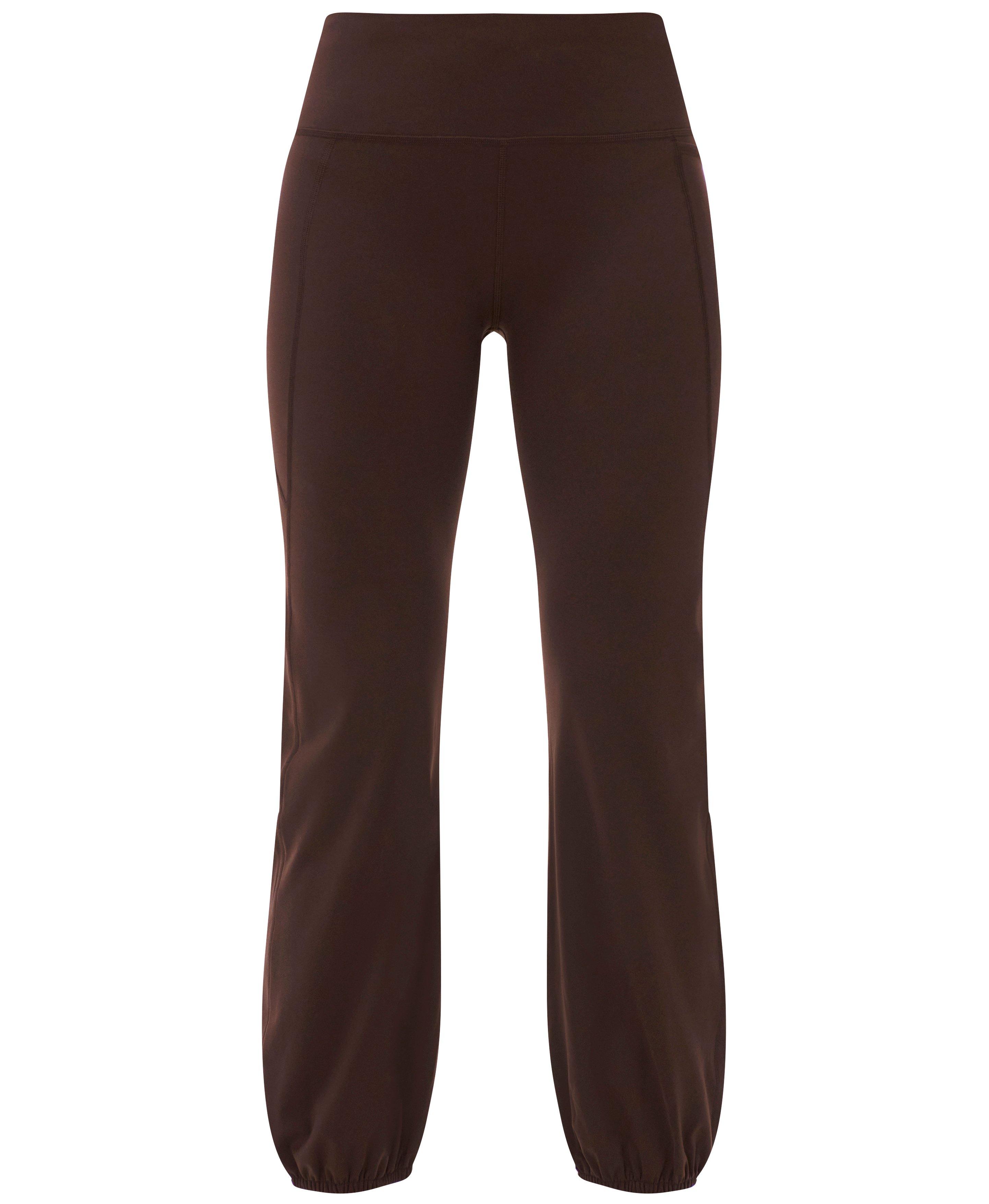 Power 7/8 Cuffed Leggings - Espresso Brown - 7/8 Length