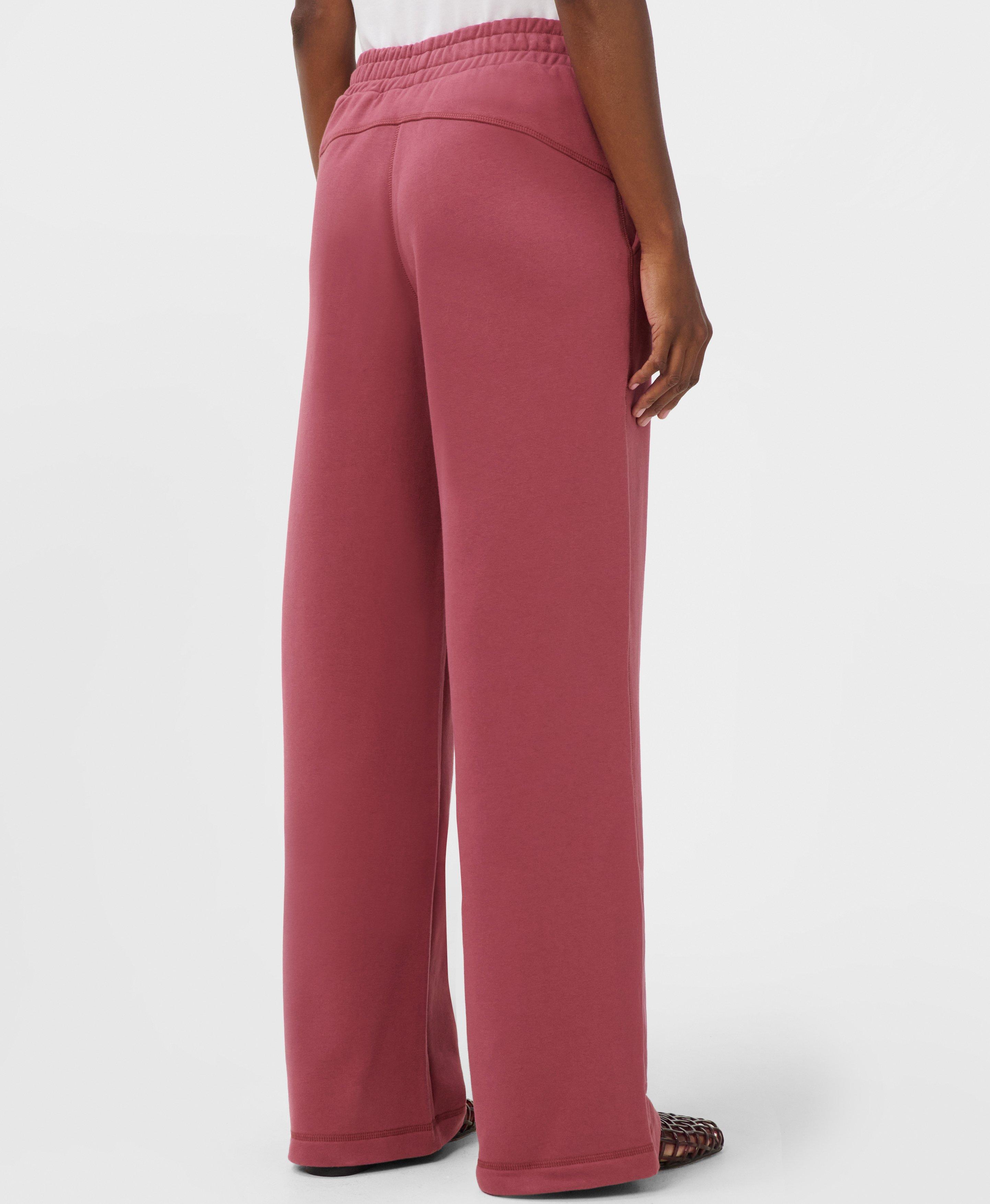 Brushed Wide Leg Pants - Sienna Pink