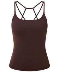 Ultimate Studio Strappy Back Bra Tank Top - Espresso Brown
