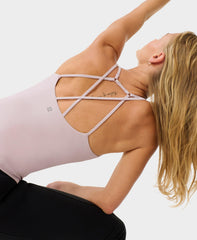 Ultimate Studio Strappy Back Bra Tank Top - Mauve Purple