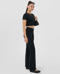All Day Wrap Tee - Black