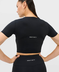 All Day Wrap Tee - Black