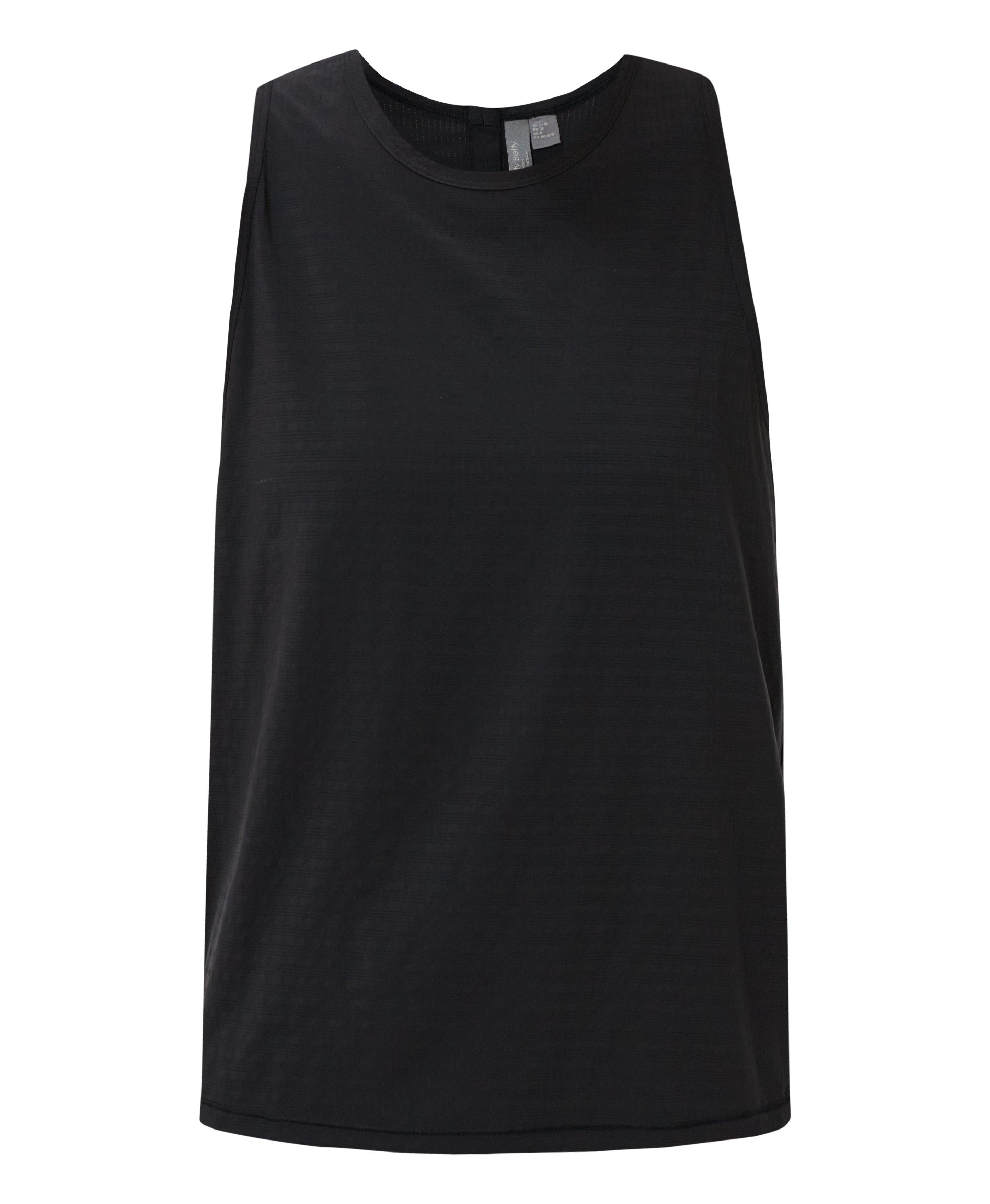 Ultimate Sneaker Perforated Split Back Tank - Black