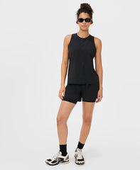 Ultimate Sneaker Perforated Split Back Tank - Black