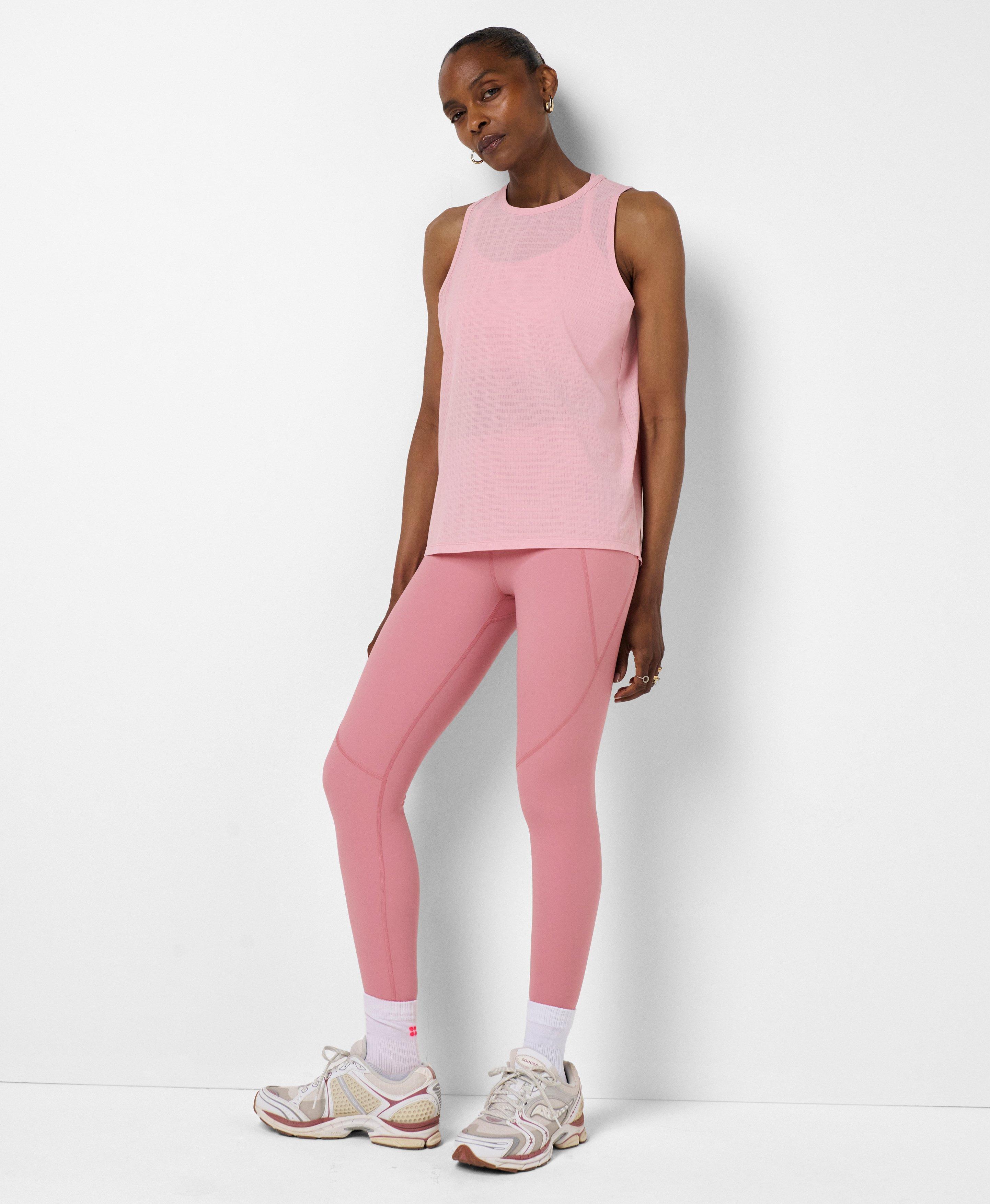 Ultimate Sneaker Perforated Split Back Tank - Deco Pink