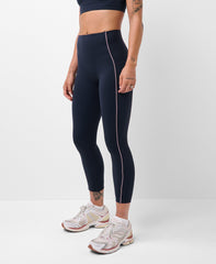 Power UltraSculpt 7/8 Piping Leggings - French Navy Blue - 7/8 Length