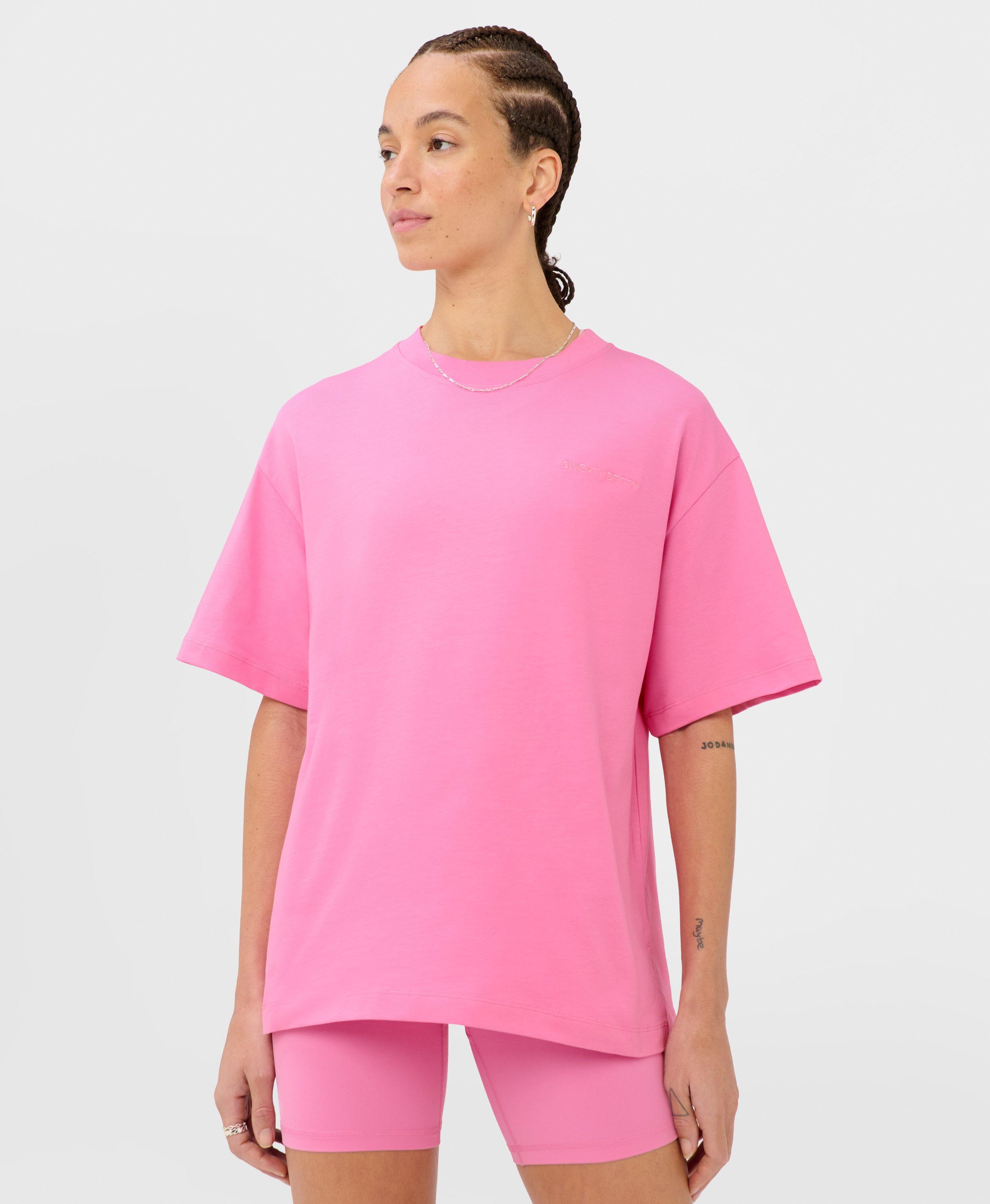 Sweaty Betty Short Sleeve Tee - Guava Pink