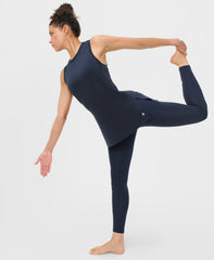 Soft Flow Studio Longline Tank Top - French Navy Blue