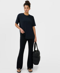 Soft Flow Studio Longline Tee - Black