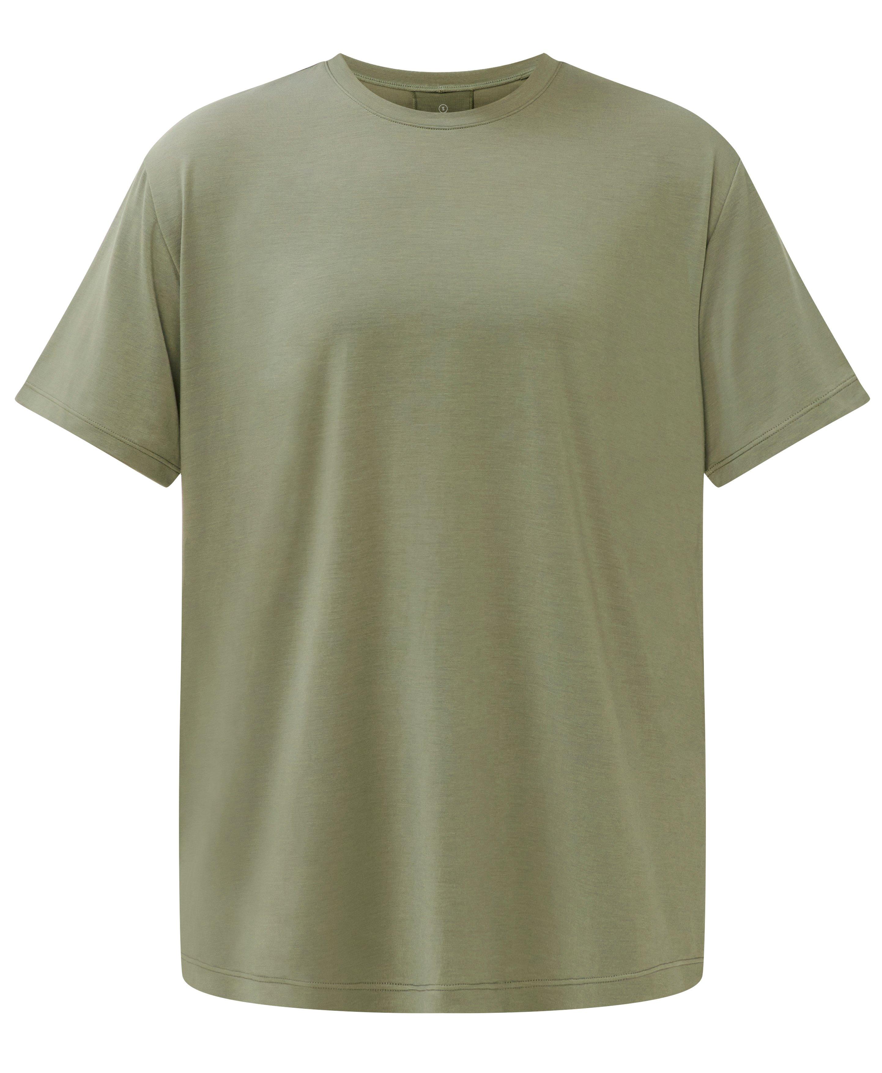 Soft Flow Studio Longline Tee - Bracken Green