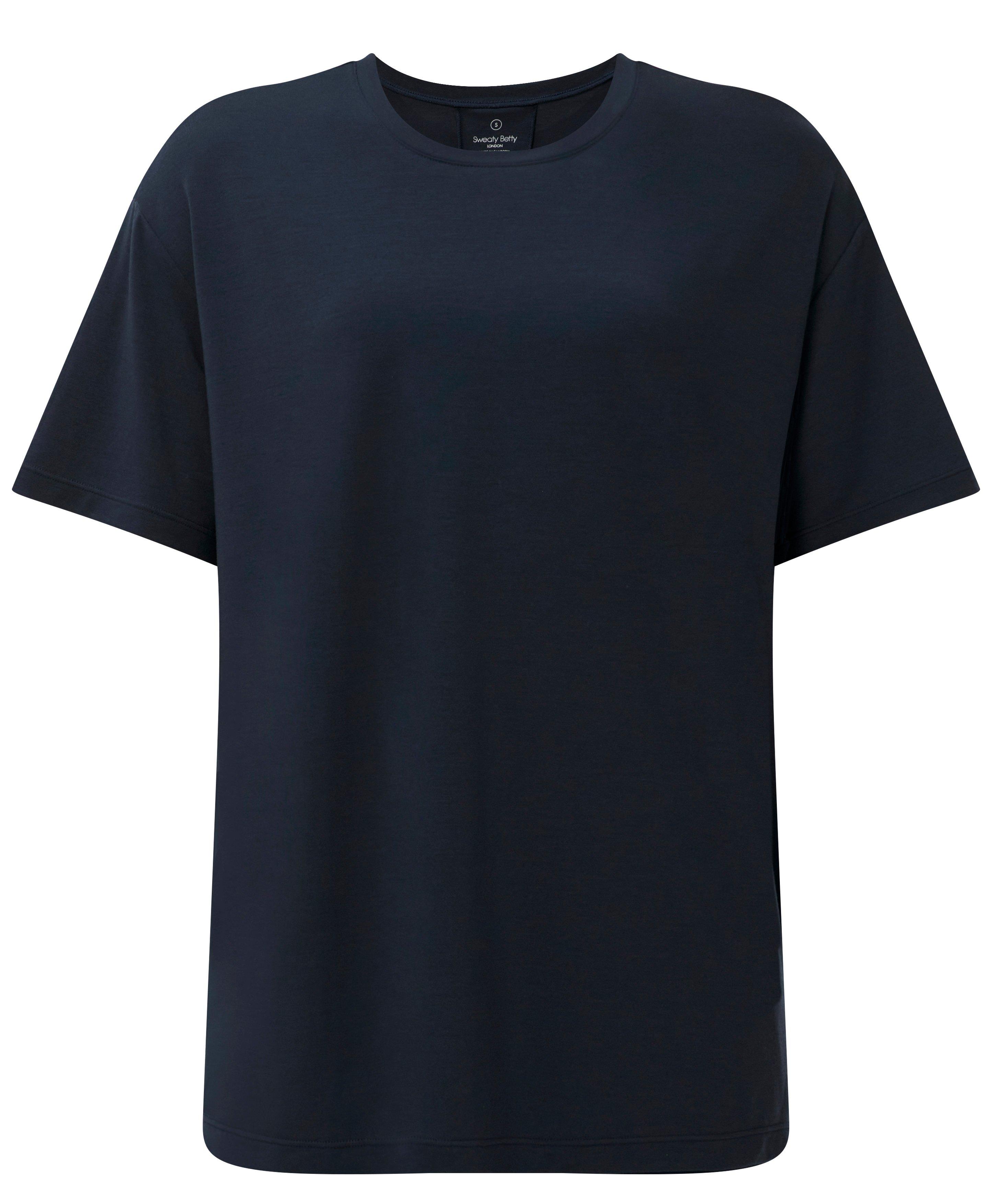 Soft Flow Studio Longline Tee - French Navy Blue