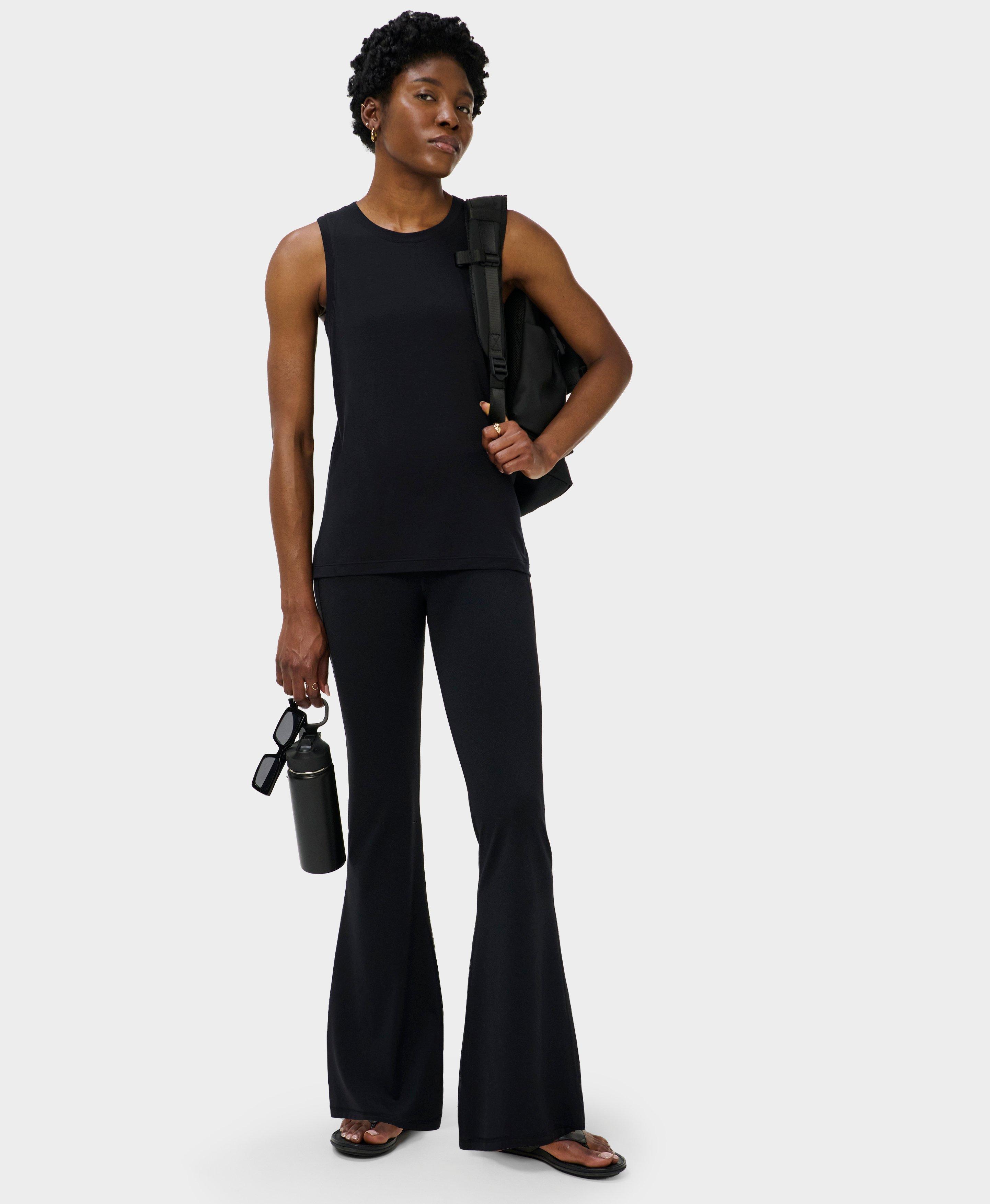 Soft Flow Studio Tank Top - Black