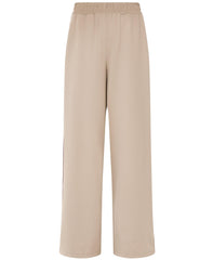 Lightweight Linear Striped Wide Leg Pants - Dusk Beige