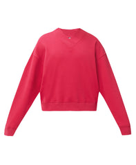 Restore Soft Touch V-Neck Sweatshirt - Crimson Red