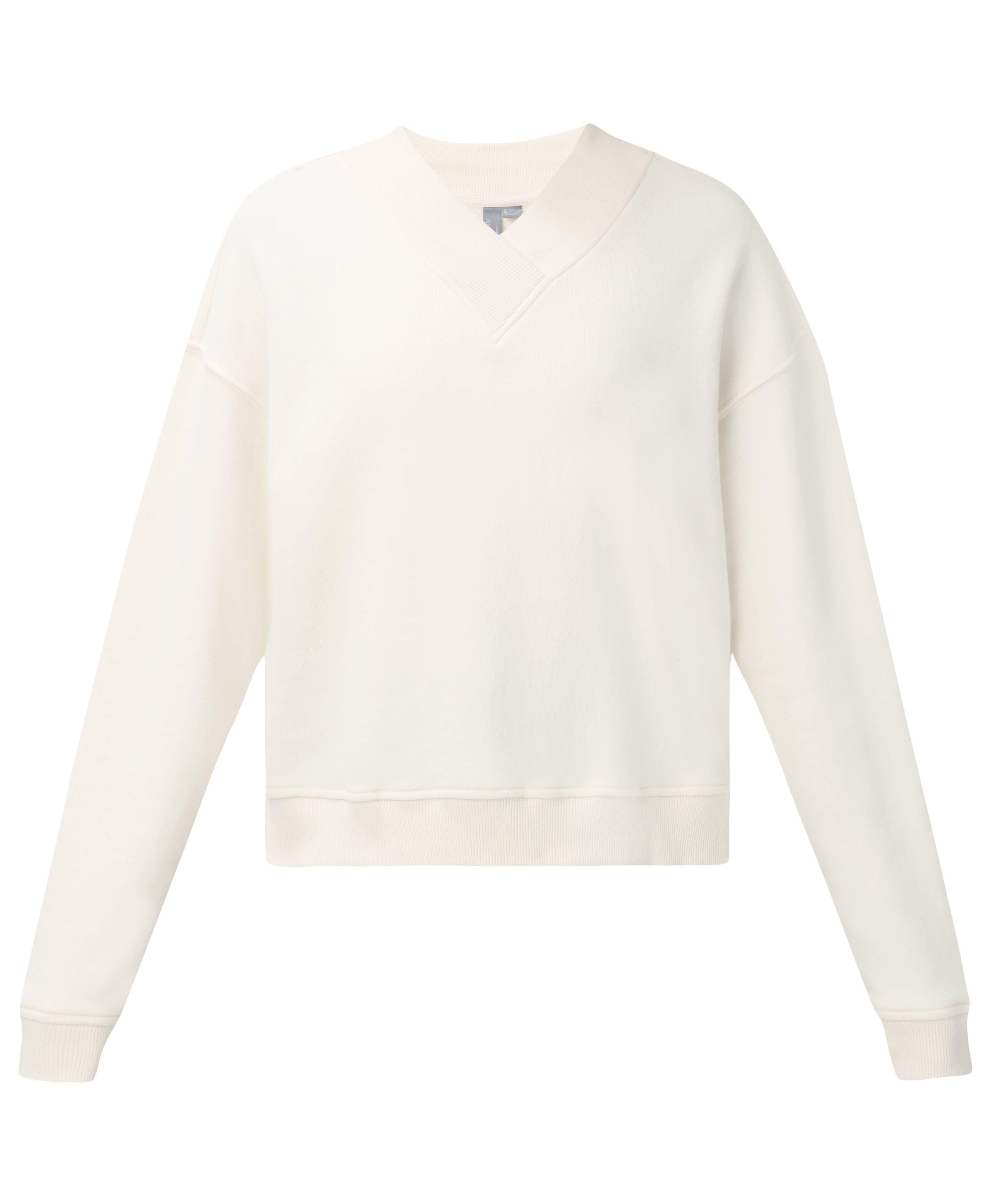 Restore Soft Touch V-Neck Sweatshirt - Dove White