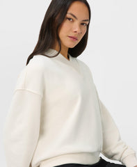 Restore Soft Touch V-Neck Sweatshirt - Dove White