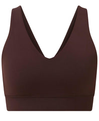Ultimate Studio Yoga Voop Bra - Espresso Brown