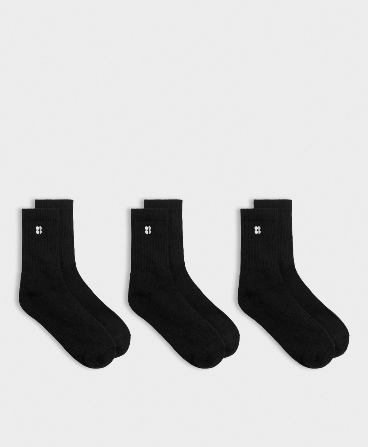Essentials Crew Socks 3 Pack - Black