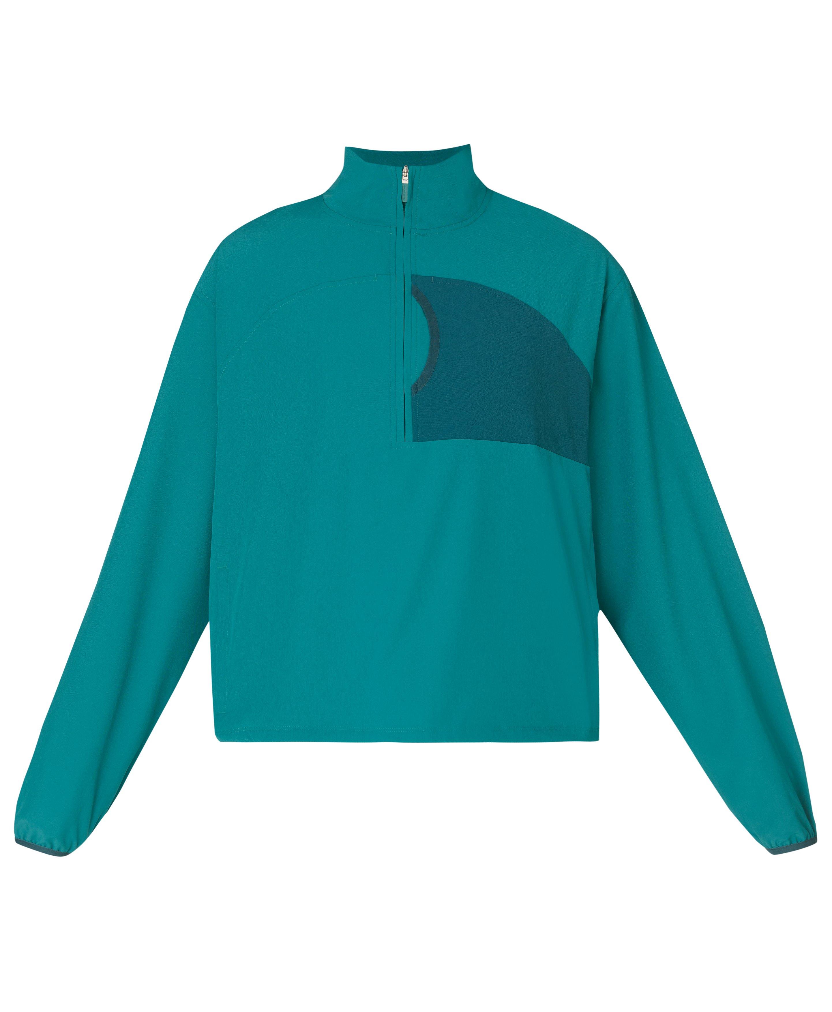 Warm Up Performance Fleece-Lined Half Zip - Petrol Green Deepgreen