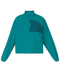 Warm Up Performance Fleece-Lined Half Zip - Petrol Green Deepgreen