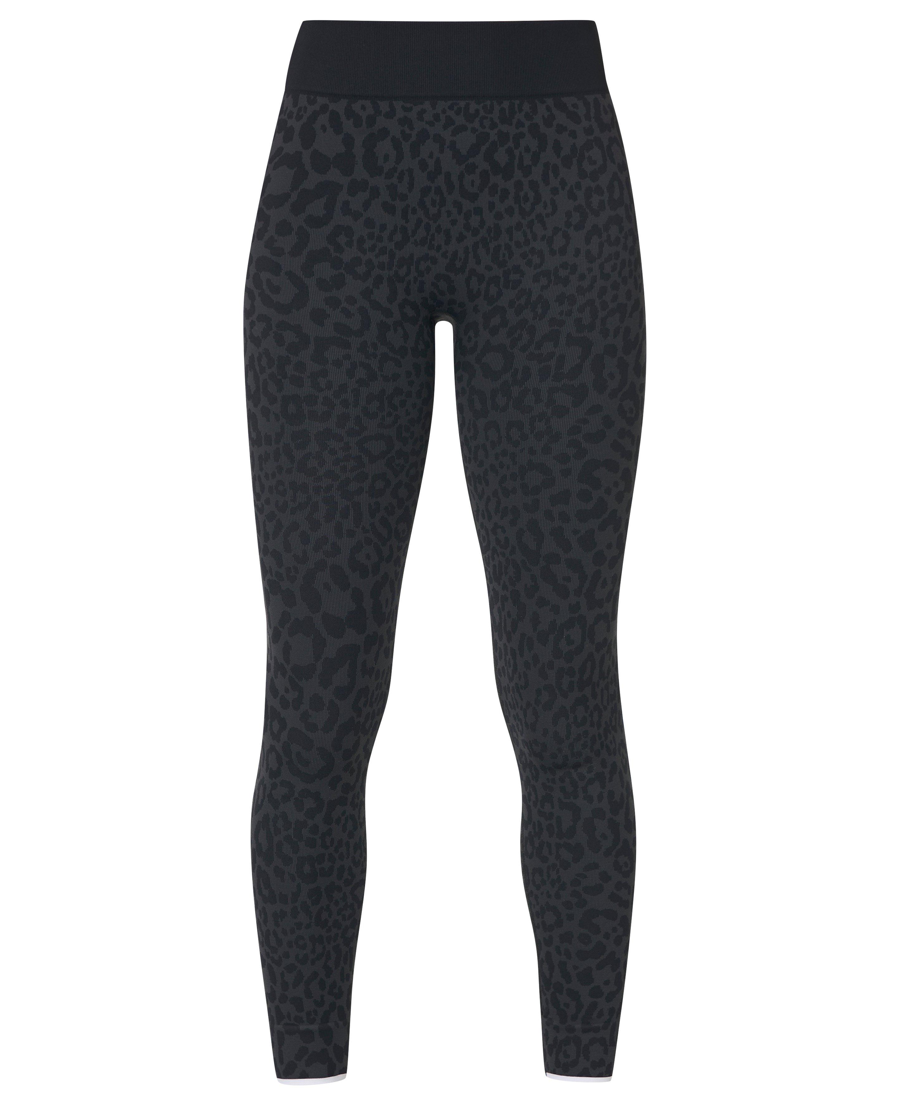 Animal Base Layer Pants - Grey Leo Jacquard - Full Length
