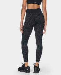 Animal Base Layer Pants - Grey Leo Jacquard - Full Length