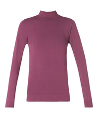 Modal High Neck Base Layer Tee - Plum Purple