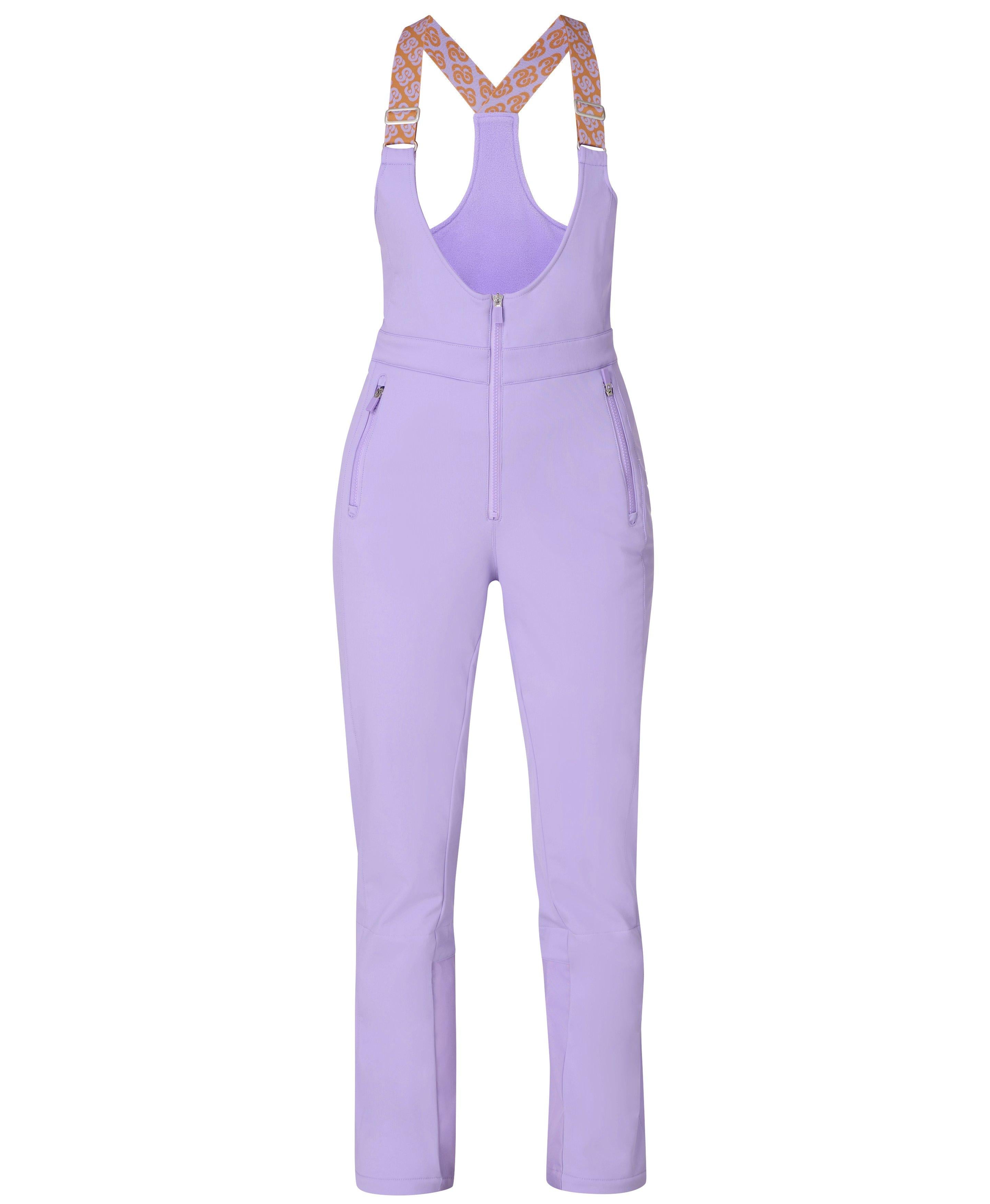 Power Sculpting Bib Overalls - Amethyst Purple