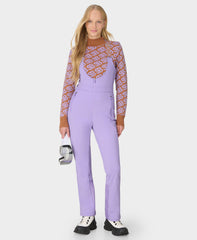 Power Sculpting Bib Overalls - Amethyst Purple