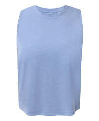 Soft Flow Studio Twist Back Tank Top - Faded Blue