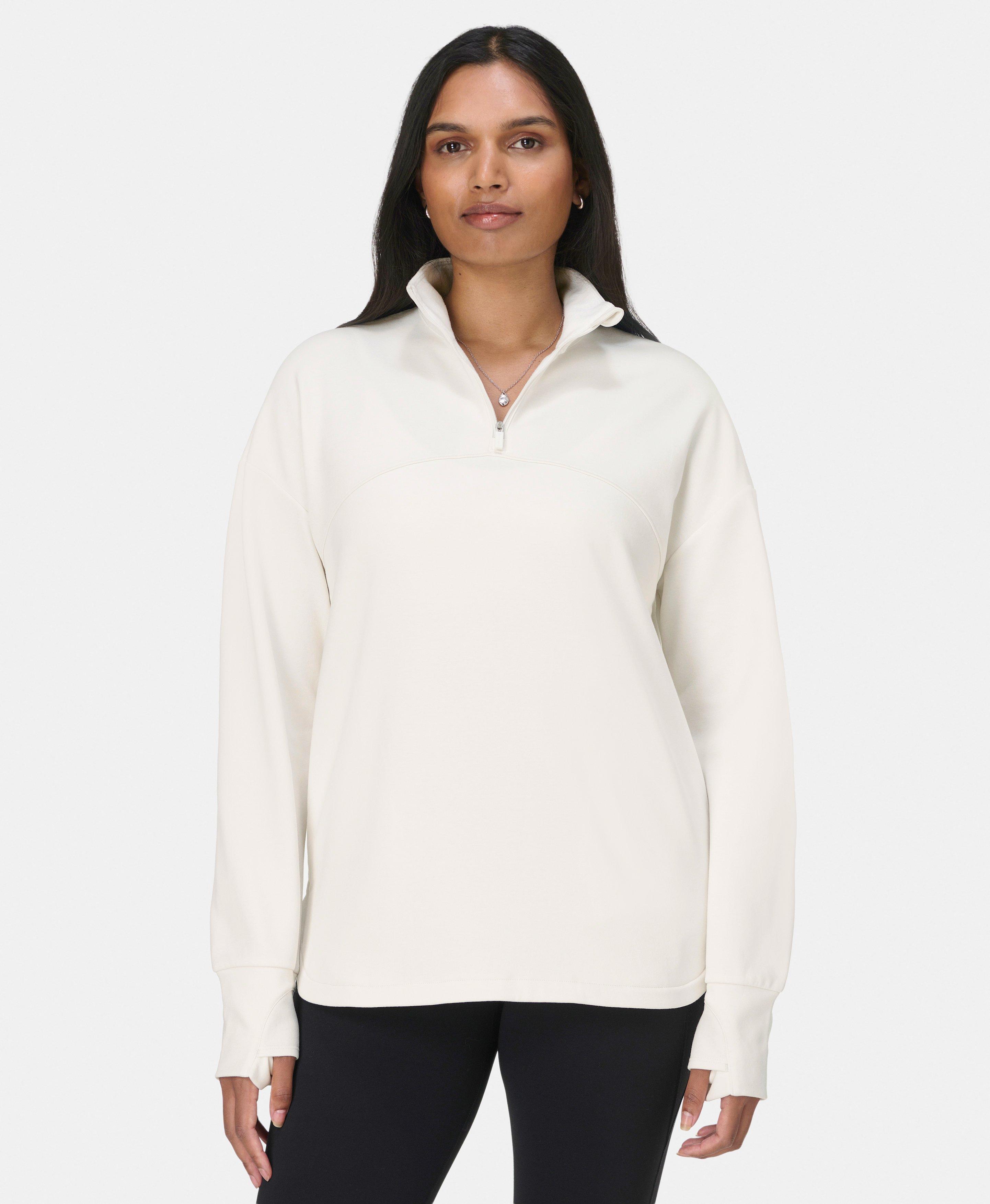 Ultimate Studio Yoga Midlayer - Lily White