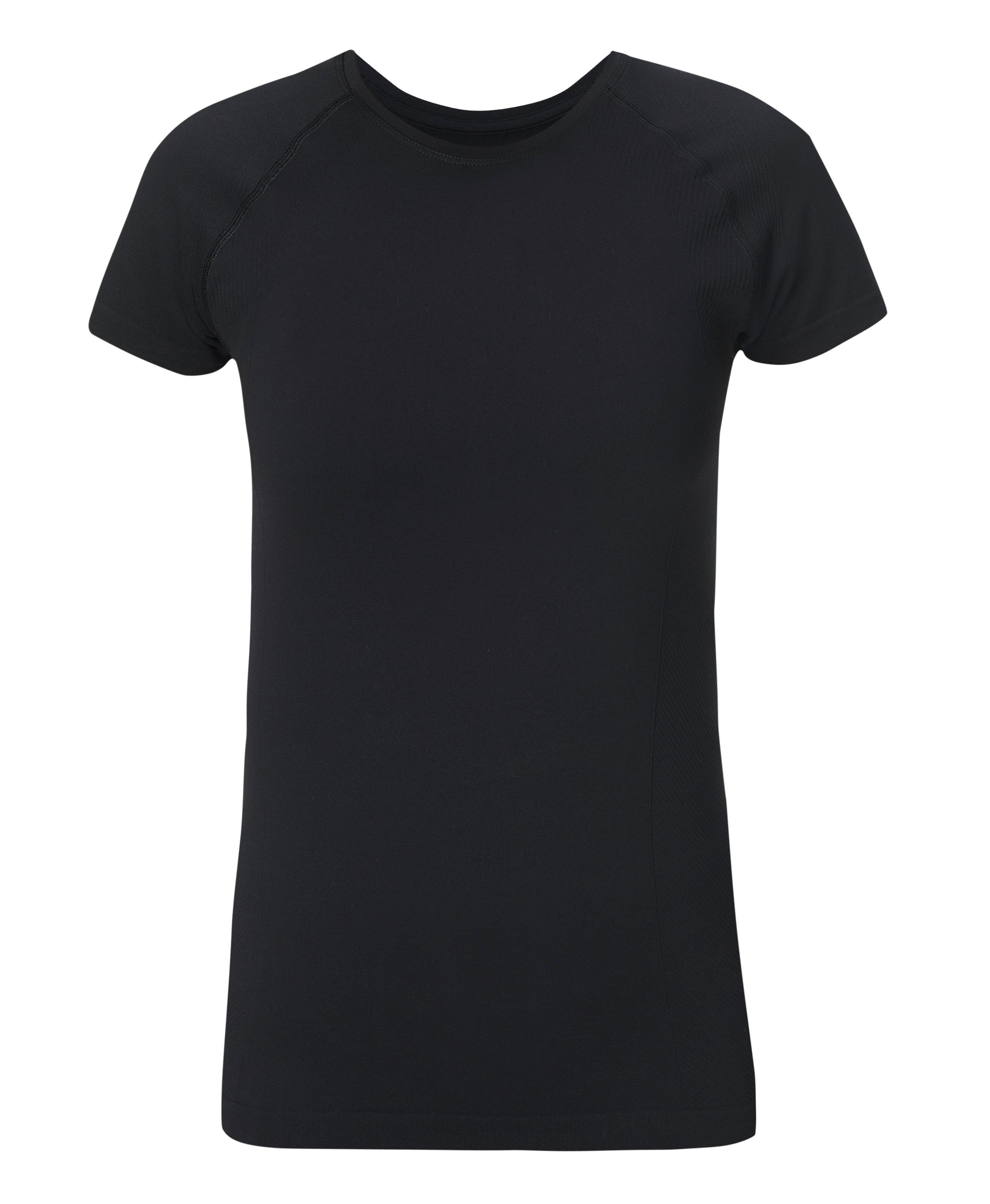 Athlete Seamless Workout Tee - Black