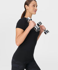 Athlete Seamless Workout Tee - Black