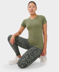 Athlete Seamless Workout Tee - Bracken Green