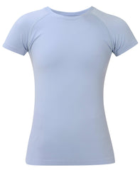 Athlete Seamless Workout Tee - Laguna Blue