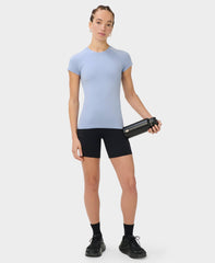 Athlete Seamless Workout Tee - Laguna Blue