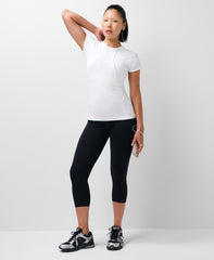 Athlete Seamless Workout Tee - White