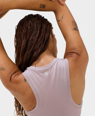 Athlete Crop Seamless Workout Tank - Mauve Purple