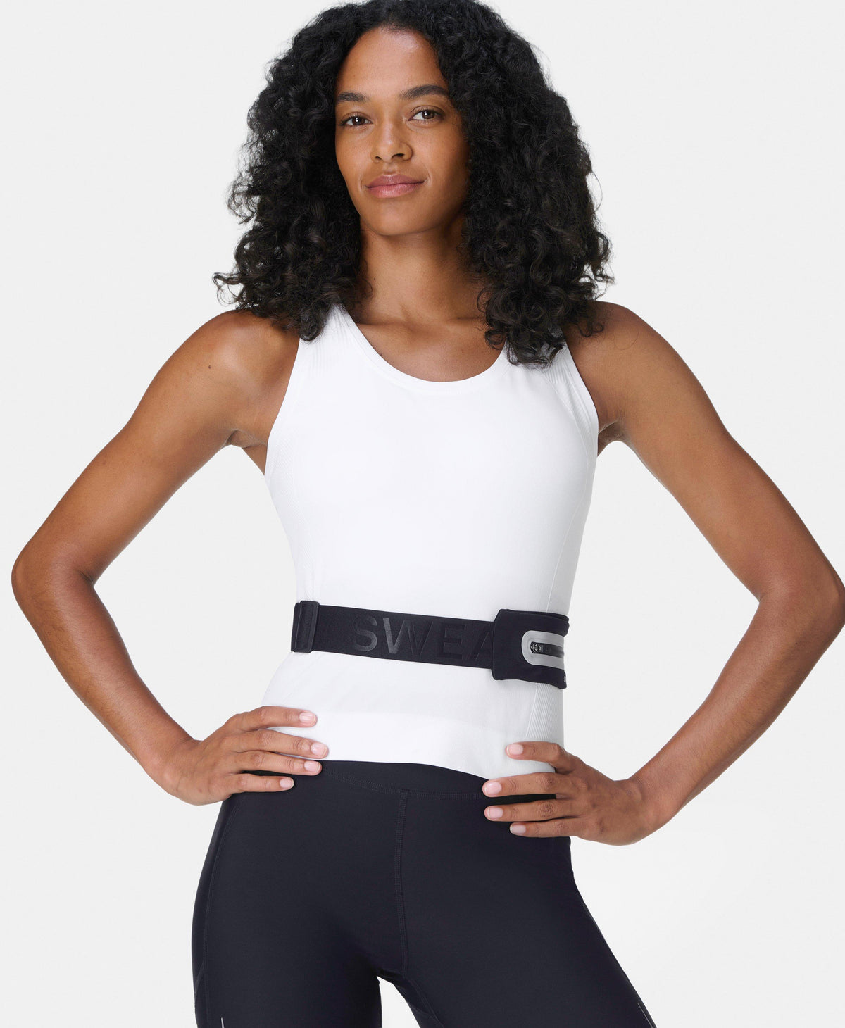 Athlete Crop Seamless Workout Tank - White