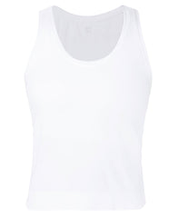 Athlete Crop Seamless Workout Tank - White