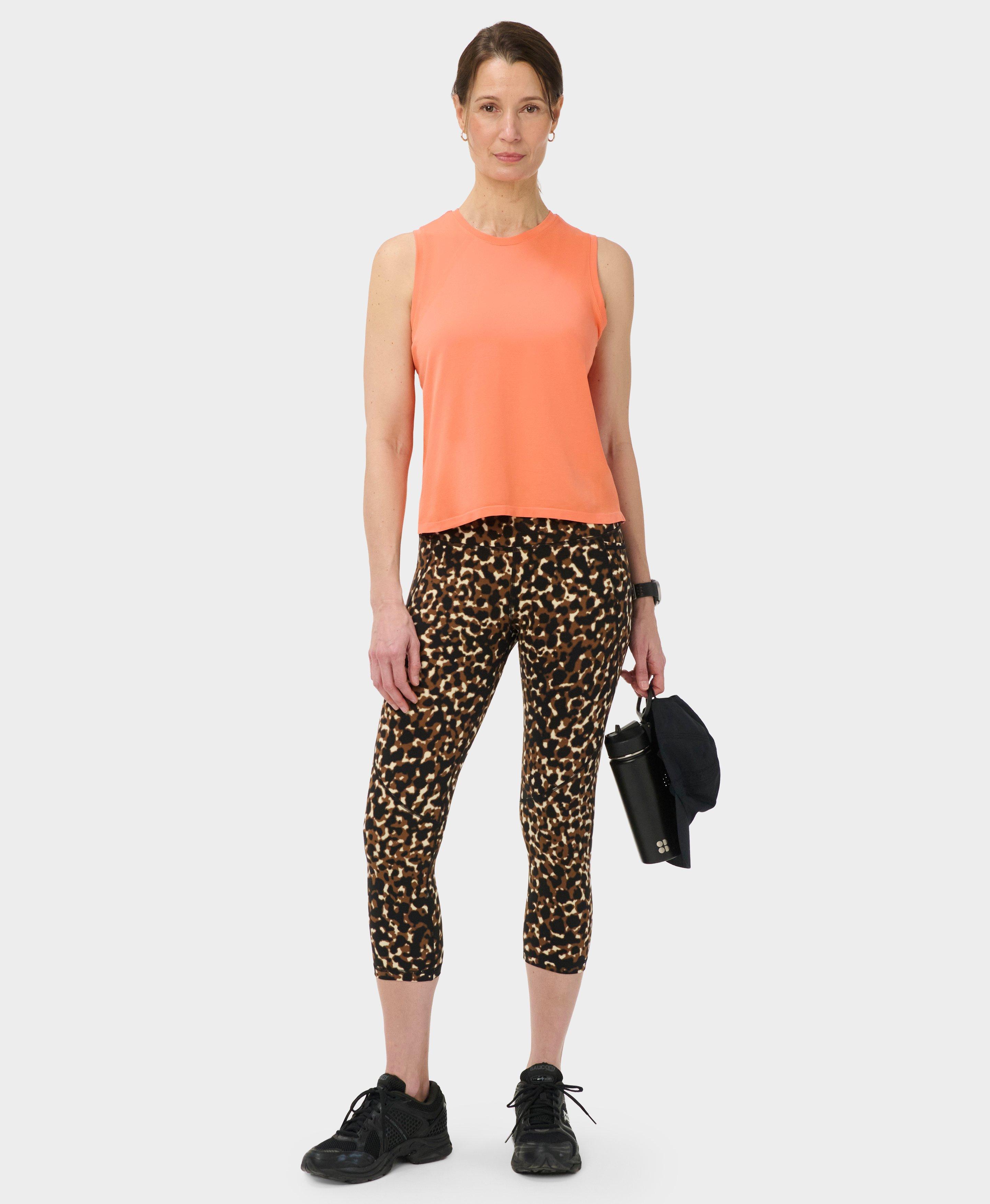 Athlete Featherweight Seamless Muscle Tank - Tuscan Orange