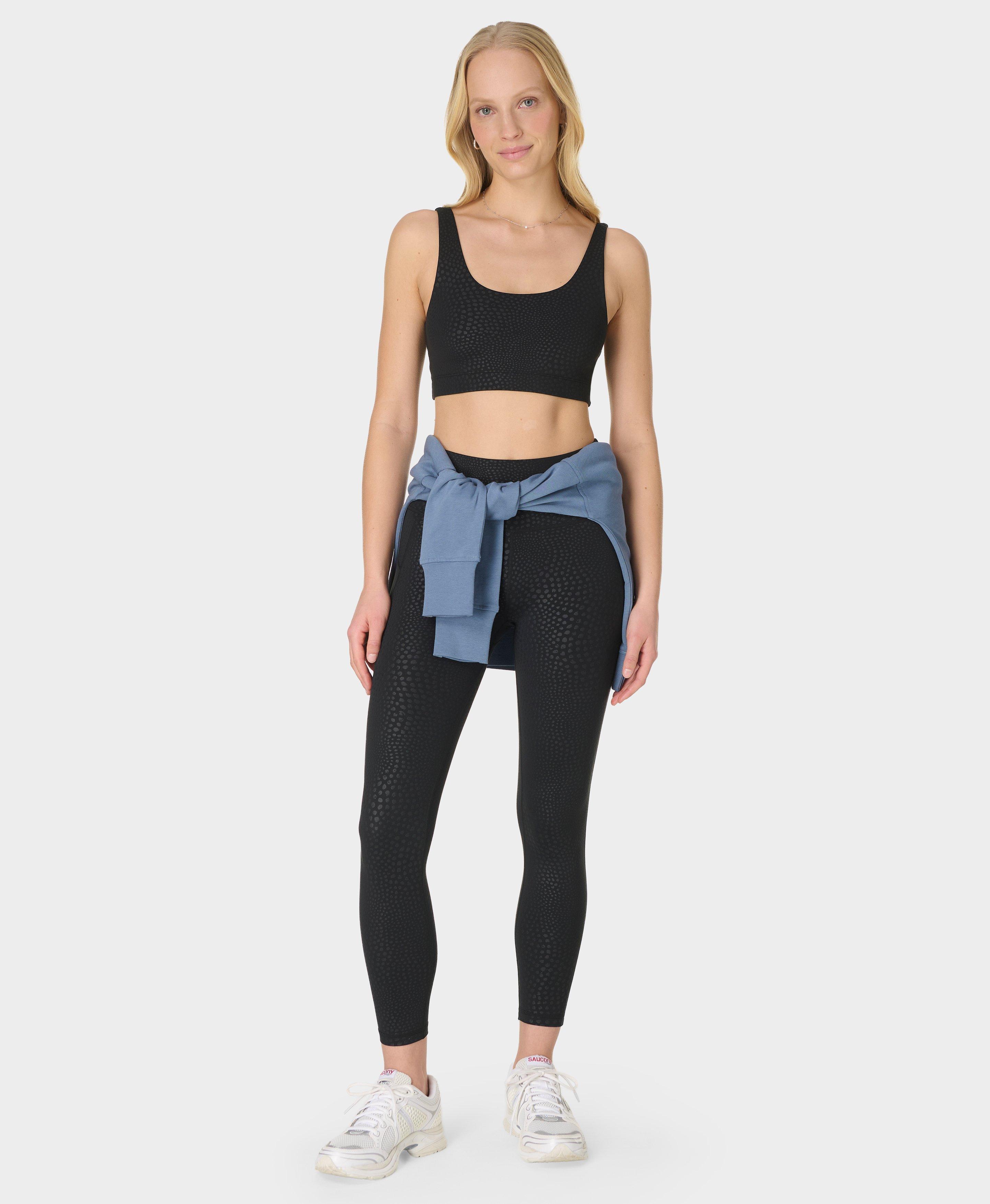 All Day 7/8 Leggings - Black Reptile Emboss Print - 7/8 Length
