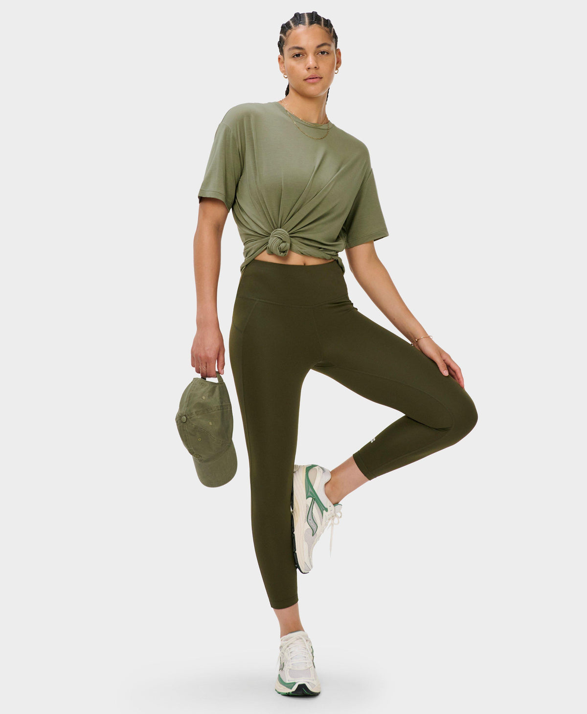 All Day 7/8 Leggings - Nori Green - 7/8 Length